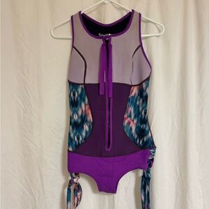 Sirensong Women’s girls Wetsuit.Short Jane Tank. Handmade In Hawaii.Small.Sz 0-4